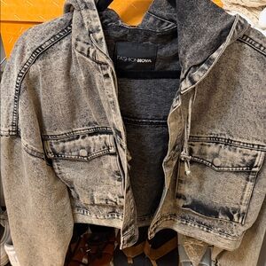 Fashion Nova Two-Tone Denim Jacket